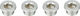 NC-17 Chainring bolt for SRAM/Truvativ cranksets with 120mm BCD - silver | 7 mm