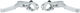 PAUL Cross Lever Inline Bremshebel Set - silver/Satz (VR + HR) / 26,0 mm