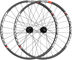 Set de Roues en Carbone ZTR Bravo Team Disc 6 trous 27,5" - black-white/Set de 27,5" (avant 15x100 + arrière 12x142) Shimano