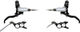 Hope Juego de Frenos de Disco EVO TR4 con Latiguillo de Acero Trenzado - black-silver | Set | left/right (side-specific)