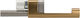 Double Control L Brake/Gear Cable Splitter Brems-/Schaltzugverteiler - gold-silver/universal