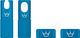 Peaty's Chris King Edition MK2 Tubeless Ventil Ersatzteil-Set - turquoise/SV