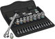 Carraca con juego de llaves de vaso/bits Zyklop Switch Metal 1/4" - plata/universal