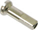 DT Swiss Cabecillas de latón 2,0 mm - 100 unidades - plata/14 mm