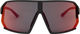 uvex Lunettes de Sport sportstyle 237 - black mat/mirror red