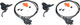Shimano SLX v+h Set Scheibenbremse BR-M7100 J-Kit - schwarz/Set/links/rechts (seitenspezifisch)