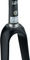 Columbus Horquilla de Carbono Futura Gravel - black mate/1 1/8" - 1 1/4" tapered/28"/12 mm Eje Pasante/100 mm/47 