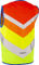 Wowow Rainbow Kids Weste - yellow-green-red/M