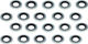 Jagwire Joints en Anneau pour Conduite de Frein - silver-brown-black