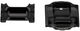 Sattelklemmplatten für Elite und Masterpiece - schwarz/7x7 mm