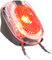 busch+müller Lampe Arrière à LED Secula E (StVZO) - transparent-rouge/fixation aux gardes-boue
