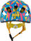 Specialized Mio MIPS Kids Helmet - pro blue-golden yellow geo | 46 - 51 cm
