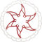 ASHIMA Ai2 ARO-09 6-Bolt Brake Rotor - red/160 mm