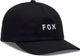 Fox Head Wordmark Adjustable Kappe - black-white/one size