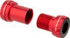 CeramicSpeed Eje de pedalier BB30 Shimano Road Coated 42 x 68 mm - red/BB30