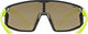 uvex Gafas para niños Skyryse Jr. - black-yellow/mirror yellow