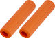 ESI Poignées de guidon en silicone nervurées épaisses - orange/130 mm