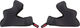 Troy Lee Designs Coussinets pour Joues 3D Cheekpads pour Casques D3 - black/M