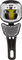 Litemove RX-E90 LED HB/LB E-Bike Front Light for Fork Mounting with StVZO - black