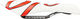 SQlab Selle Triathlon 613 Tri Triathlon - blanc-rouge/130 mm