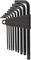 Juego de llaves Torx de 9 piezas - negro/universal