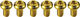 Tornillos de fijación de aluminio para discos de frenos - gold/universal