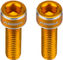 Tornillos de fijación de aluminio para portabidones - gold/universal