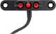 Lampe Arrière à LED E3 Tail Light 2 6V pour le Porte-Bagages (StVZO) - noir anodisé/porte-bagages