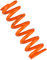 Fox Racing Shox Muelle de acero SLS Super Light para hubs de 72,5 - 76 mm - naranja/500 lbs