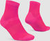 GripGrab Calcetines Lightweight Airflow Short - pink hi-vis/38 - 41