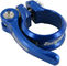 Sattelklemme mit Schnellspanner - blau/34,9 mm