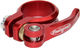 Sattelklemme mit Schnellspanner - rot/31,8 mm