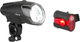 busch+müller Ixon IQ + Ixback Senso LED Beleuchtungsset mit StVZO-Zulassung - schwarz-rot/universal