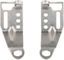 Pletscher Quick-Rack Disc Stay End Plates - silver/adjustable