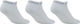 Craft Core Dry Shaftless Socks 3-Pack - white/40 - 42