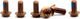 OAK Components Juego de Tornillos de titanio M5x10 para Disco de freno 6 agujeros - copper