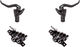 MT5 Carbotecture® v+h Set Scheibenbremse - black-mystic grey anodized/Satz (VR + HR)