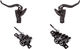 Magura MT5 / MT4 Carbotecture® v+h Set Scheibenbremse - polished black anodized/Satz (VR + HR)