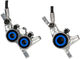 Magura Set de frenos de disco v+ t MT Trail SL Carbotecture - negro-cromo-azul/set (RD + RT)
