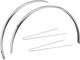 Honjo H27 Fender Set - smooth hammered-aluminium/35 mm / 28"
