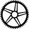 Wolf Tooth Components Direct Mount Kettenblatt für Easton Cinch - black/50 Z
