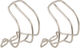 CAGE CLIP HALF Toe Clips - silver/M