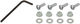 CAGE CLIP HALF Toe Clips - silver/M