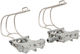 CAGE CLIP Toe Clips - silver/M