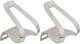 Half Clip Toe Clips - silver/universal