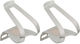 MKS Ganchos de pedal Half Clip - plata/universal