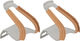 Half Clip w/ Leather Toe Clips - brown/universal