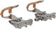 Half Clip w/ Leather Toe Clips - brown/universal