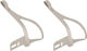 MKS Ganchos de pedal Toe Clip Alloy - plata/M