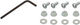 Alloy Toe Clips - silver/M